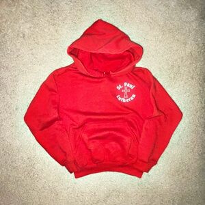 Kids vintage Jerzees red hoodie size Medium